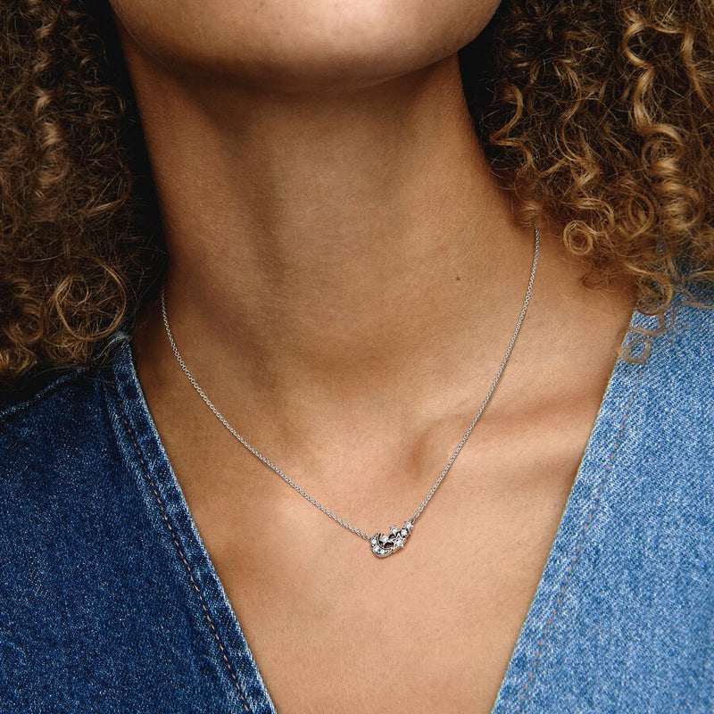 Collana Luna Crescente e Stelle - Gioielleria Fondente