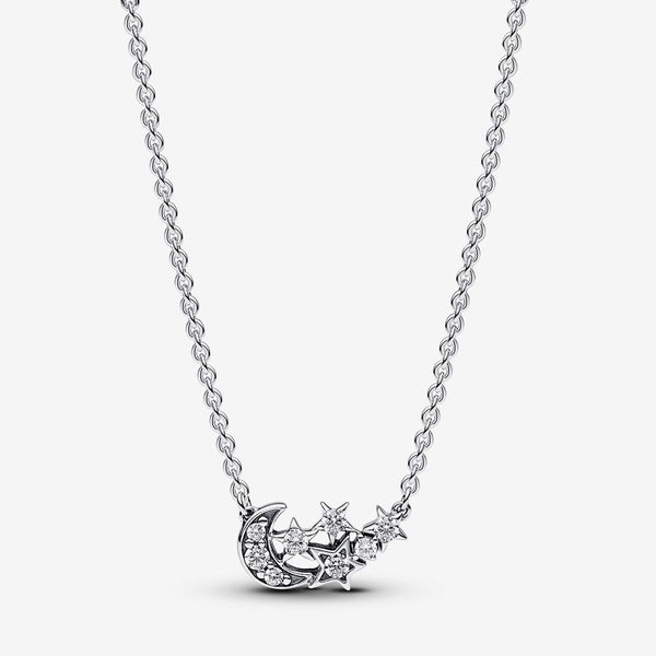 Collana Luna Crescente e Stelle - Gioielleria Fondente