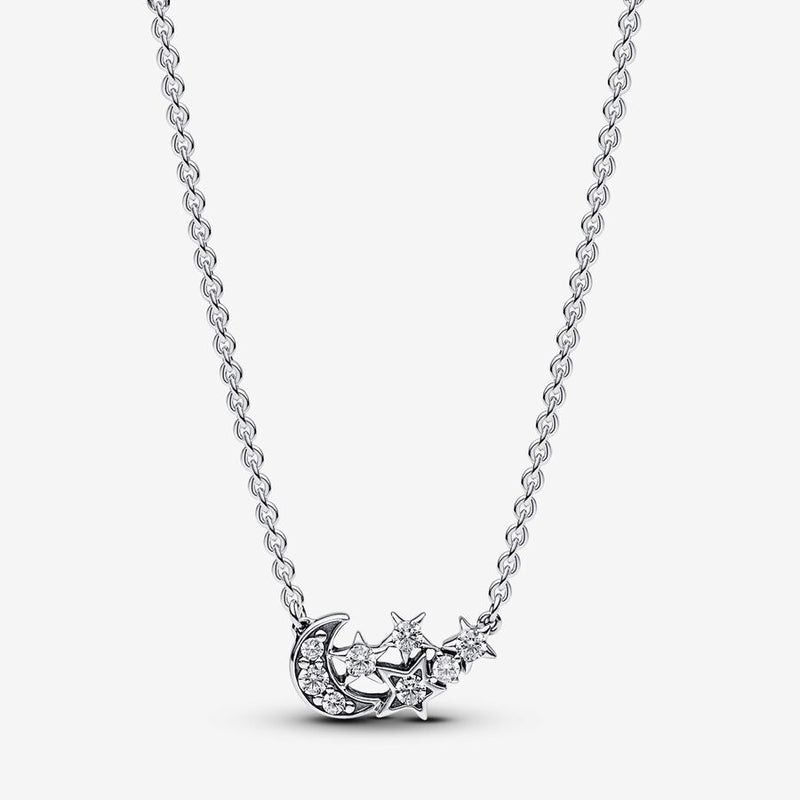 Collana Luna Crescente e Stelle - Gioielleria Fondente