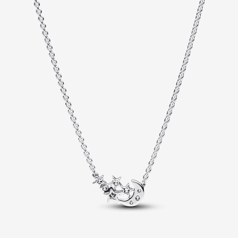 Collana Luna Crescente e Stelle - Gioielleria Fondente