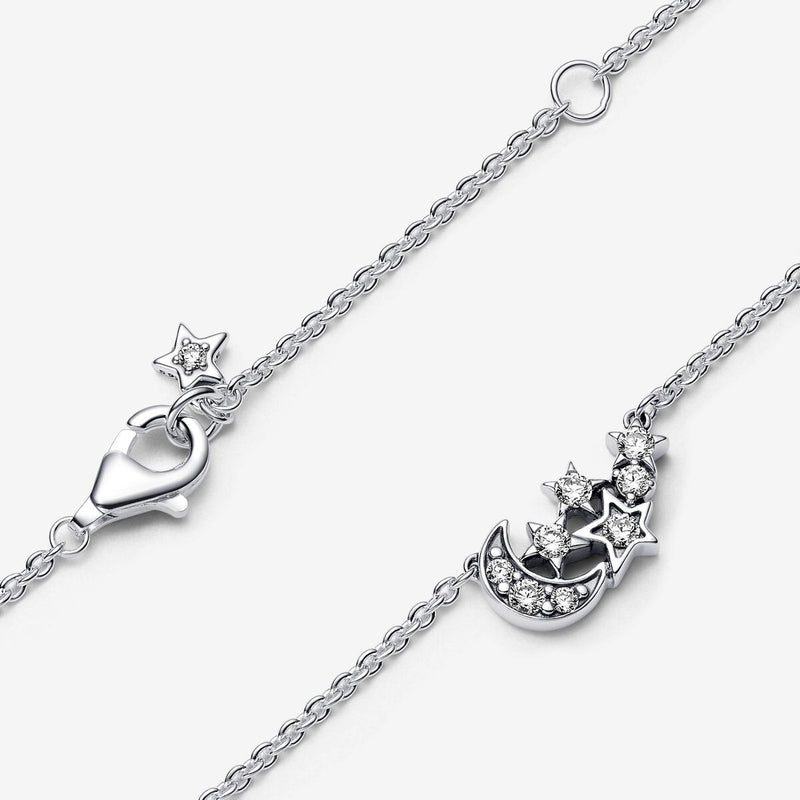 Collana Luna Crescente e Stelle - Gioielleria Fondente