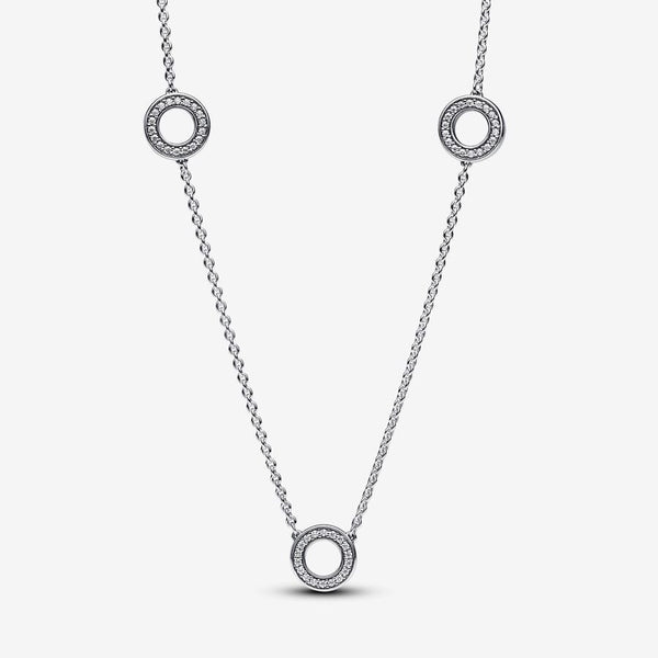 Collana Cerchi Pavè - Gioielleria Fondente