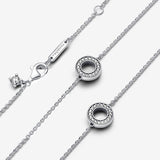 Collana Cerchi Pavè - Gioielleria Fondente