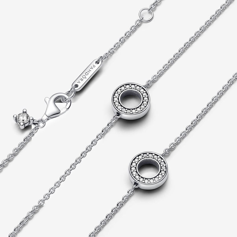 Collana Cerchi Pavè - Gioielleria Fondente