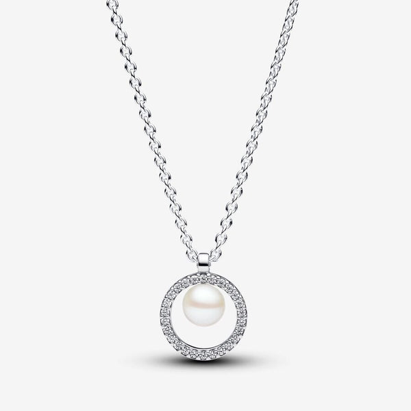 Collana con Perla d’Acqua Dolce Coltivata e Pavè - Gioielleria Fondente