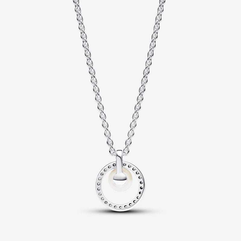 Collana con Perla d’Acqua Dolce Coltivata e Pavè - Gioielleria Fondente
