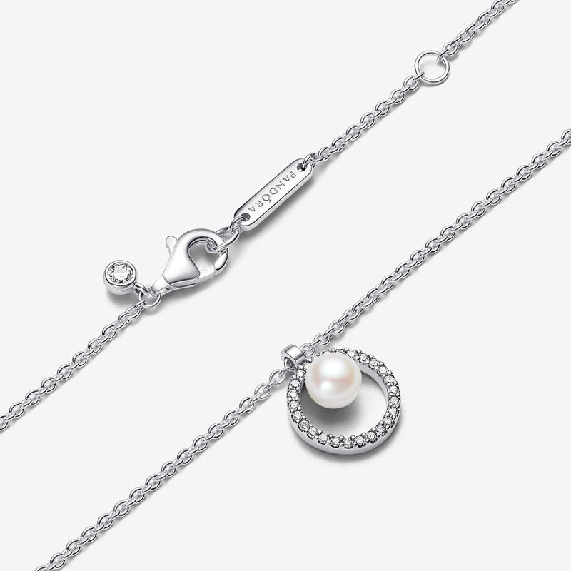Collana con Perla d’Acqua Dolce Coltivata e Pavè - Gioielleria Fondente