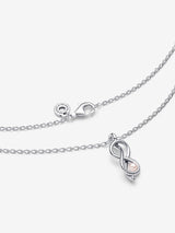 Collana Legame Infinito con Perla Rosa Artificiale