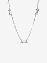 Collana con Fiocchi Luminosi Argento Sterling 925