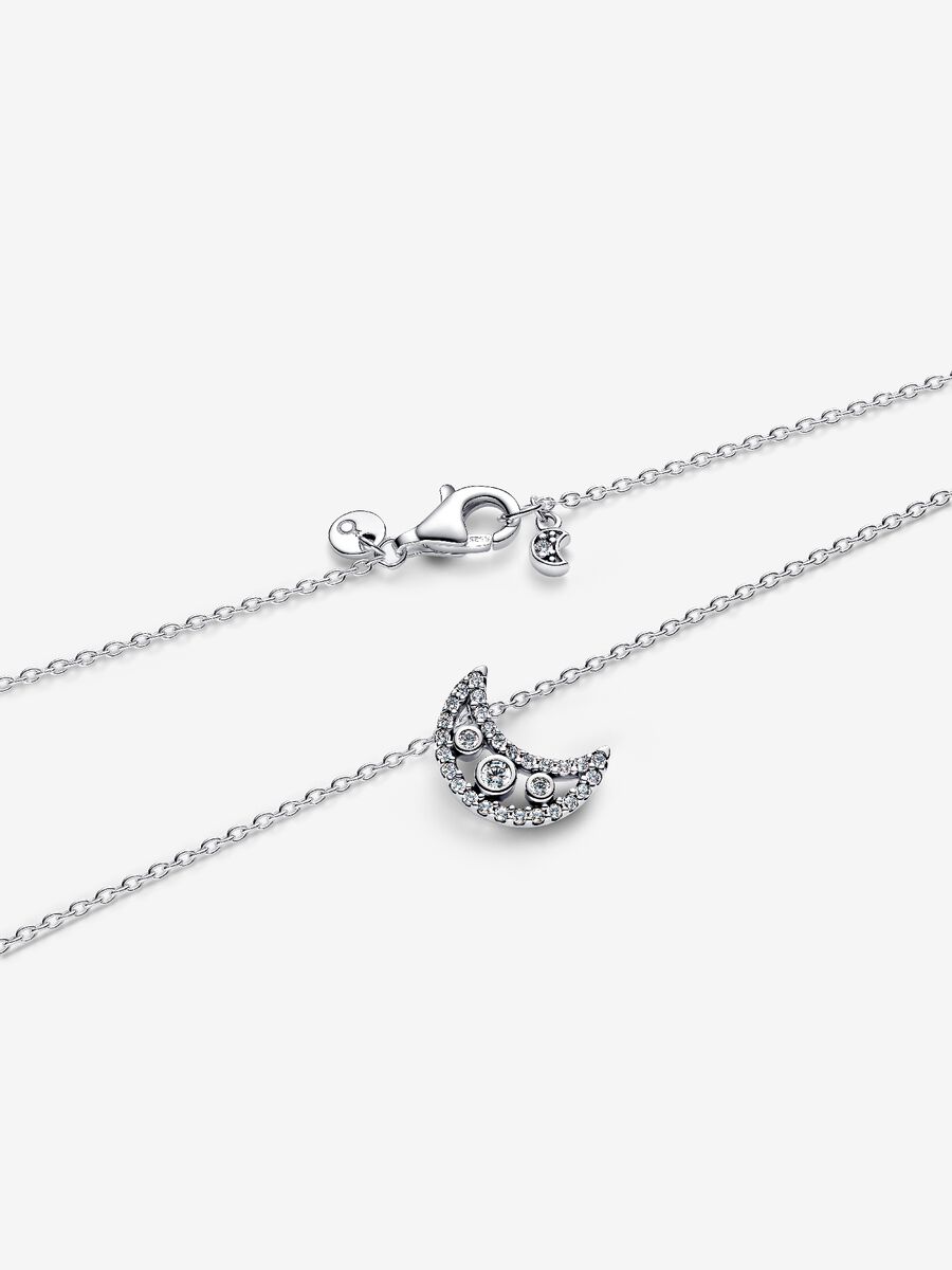 Collana In Argento Sterling 925 Con Ciondolo Gatto Sulla Luna – Gioiello Ipoallergenico Per Amanti Dei Gatti