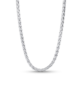 Collana Maglia Coda di Volpe con Chiusura Pavè