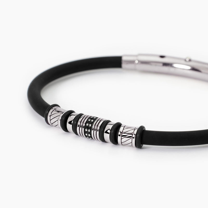 Bracciale uomo in acciaio e silicone SMARTER - Gioielleria Fondente