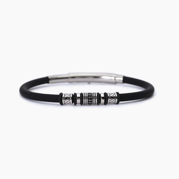Bracciale uomo in acciaio e silicone SMARTER - Gioielleria Fondente