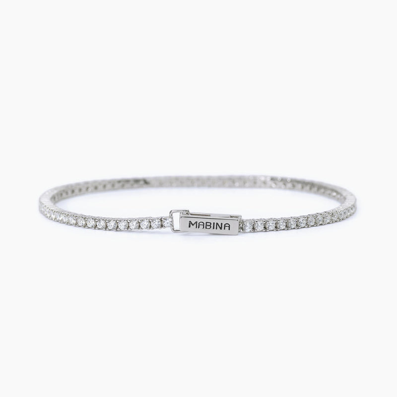 Bracciale tennis uomo con zirconi bianchi TENNIS CLUB - Gioielleria Fondente
