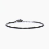 Bracciale tennis nero MINI TENNIS - Gioielleria Fondente
