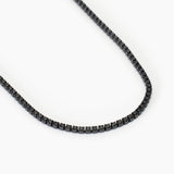 Collana tennis con zirconi neri MINI TENNIS - Gioielleria Fondente