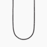 Collana tennis con zirconi neri MINI TENNIS - Gioielleria Fondente