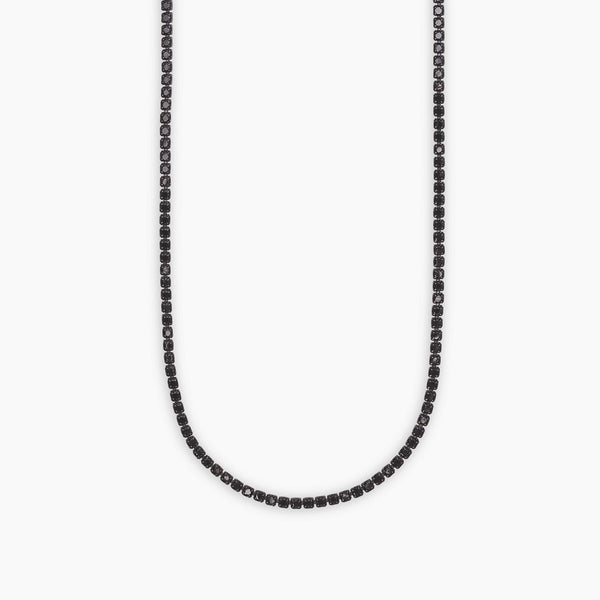 Collana tennis con zirconi neri MINI TENNIS - Gioielleria Fondente