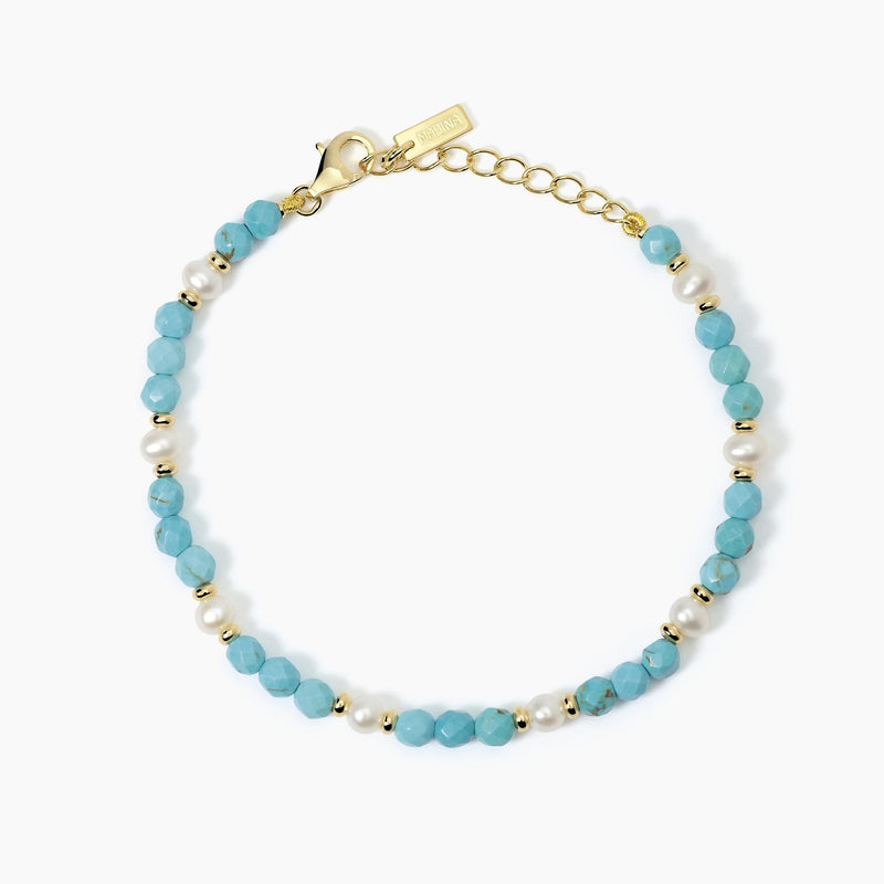 Bracciale con perle coltivate e turchese BEACH CODE
