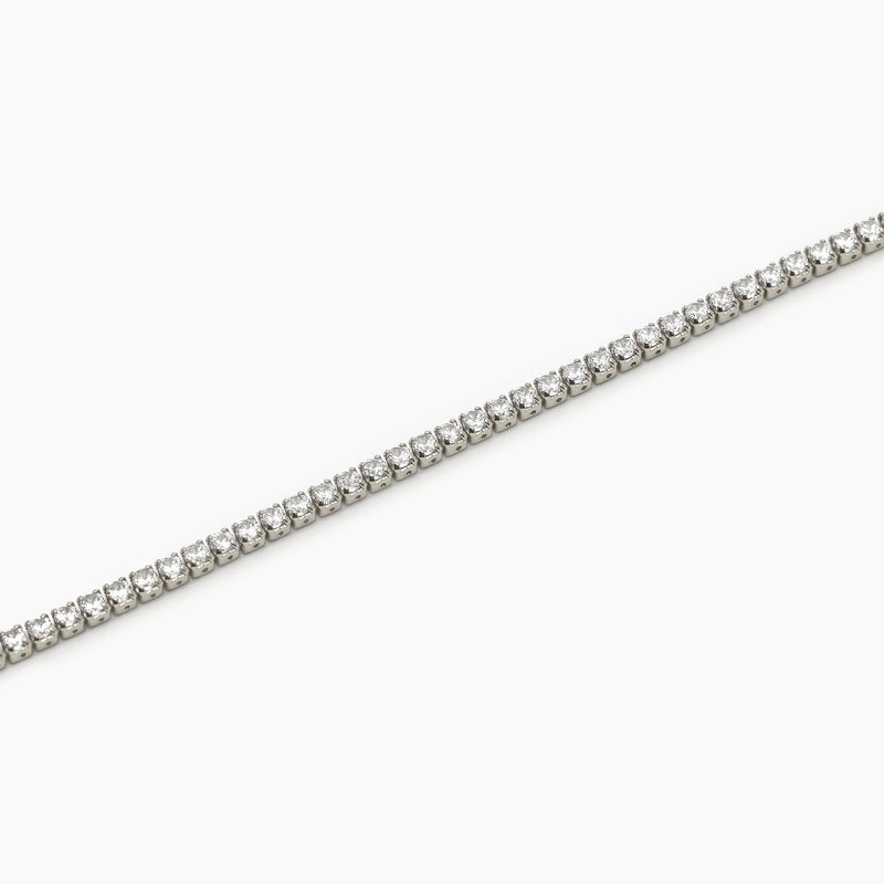 Cavigliera in argento con zirconi bianchi MINI TENNIS - Gioielleria Fondente