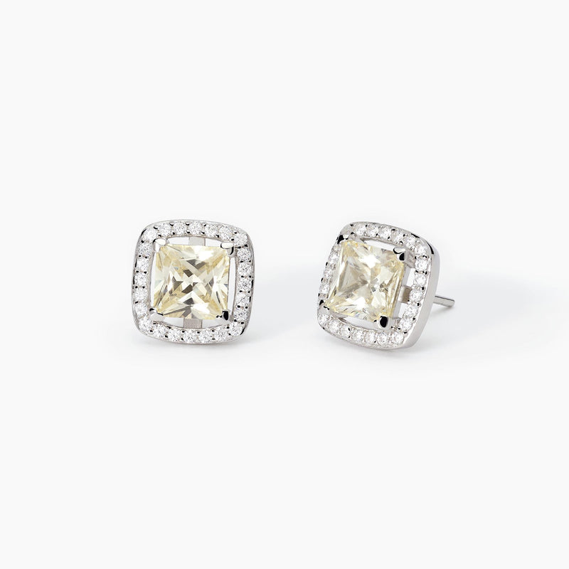 Orecchini a lobo in argento con zirconi Lemon COOL OR RÉTRO? - Gioielleria Fondente