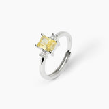 Anello in argento con zircone Lemon - Gioielleria Fondente