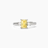 Anello in argento con zircone Lemon - Gioielleria Fondente