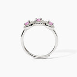 Anello in argento con tormaline sintetiche MILANESIENNE - Gioielleria Fondente