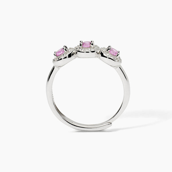 Anello in argento con tormaline sintetiche MILANESIENNE - Gioielleria Fondente