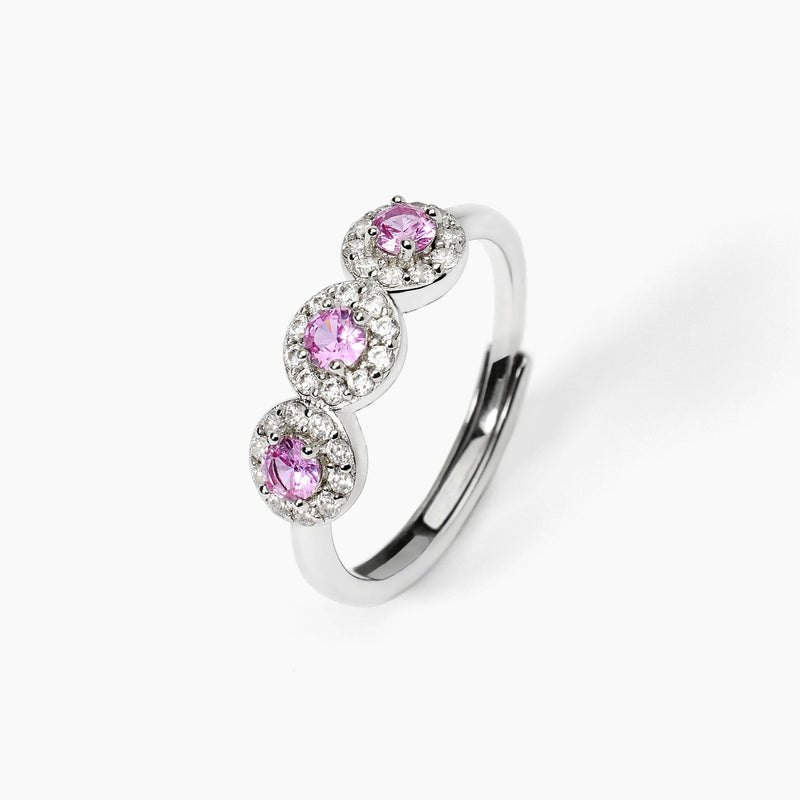 Anello in argento con tormaline sintetiche MILANESIENNE - Gioielleria Fondente