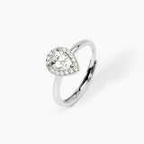 Anello in argento con zirconi bianchi COOL OR RÉTRO? - Gioielleria Fondente