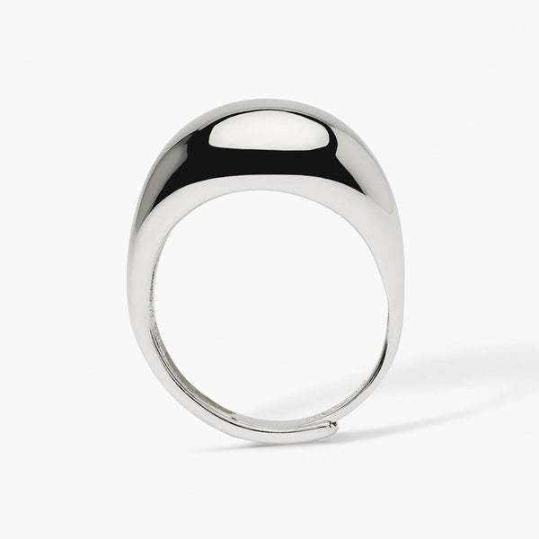 Anello chevalier bombato NICOLE - Gioielleria Fondente