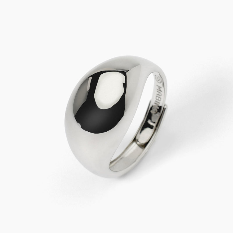 Anello chevalier bombato NICOLE - Gioielleria Fondente
