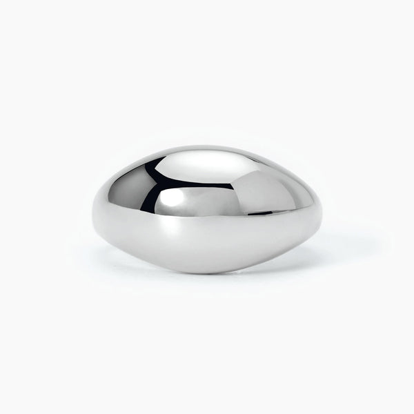 Anello chevalier bombato NICOLE - Gioielleria Fondente