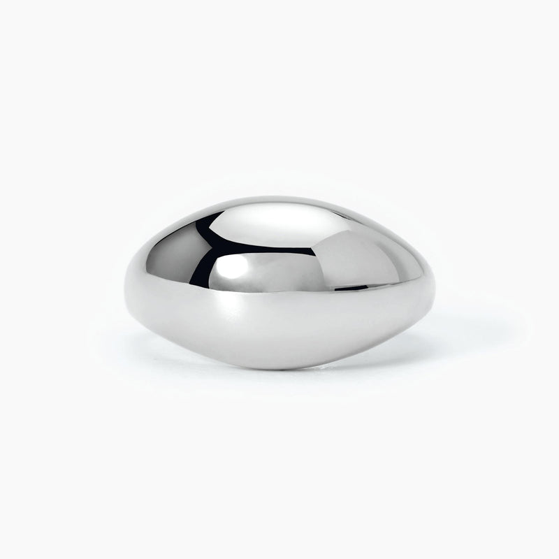 Anello chevalier bombato NICOLE - Gioielleria Fondente