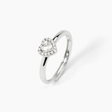 Anello in argento con zirconi bianchi LOVE AFFAIR - Gioielleria Fondente