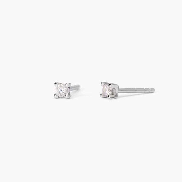 Orecchini in argento con punto luce SHINY