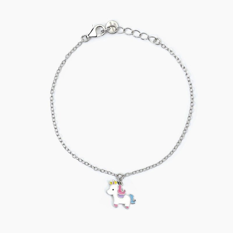 Bracciale in argento con unicorno UNICORNO MAGICO