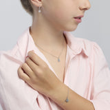 Bracciale in argento con quadrifoglio e zirconi CERCAMI