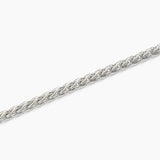 Bracciale in argento con catena spiga EVERY DAY