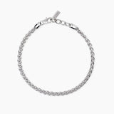 Bracciale in argento con catena spiga EVERY DAY