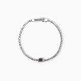 Bracciale in argento con catena franco BLACK CODE - Gioielleria Fondente