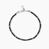 Bracciale in argento con ematite e inserti dorati ON ROAD - Gioielleria Fondente