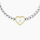 Bracciale elastico mamma con ciondolo cuore CUORE | MAMMA - Gioielleria Fondente