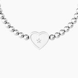 Bracciale elastico figlia con ciondolo cuore CUORE | FIGLIA - Gioielleria Fondente