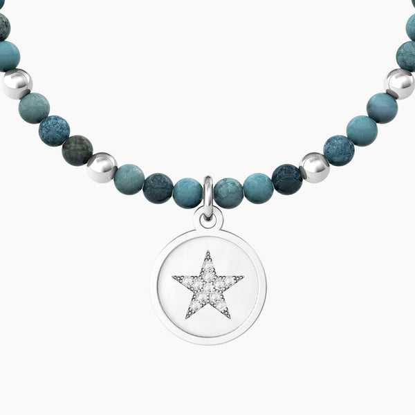 Bracciale con agata azzurra e ciondolo stella STELLA | HAPPY MIND. HAPPY LIFE - Gioielleria Fondente