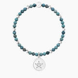 Bracciale con agata azzurra e ciondolo stella STELLA | HAPPY MIND. HAPPY LIFE - Gioielleria Fondente