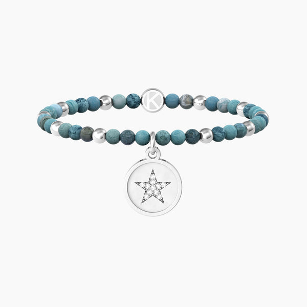 Bracciale con agata azzurra e ciondolo stella STELLA | HAPPY MIND. HAPPY LIFE - Gioielleria Fondente