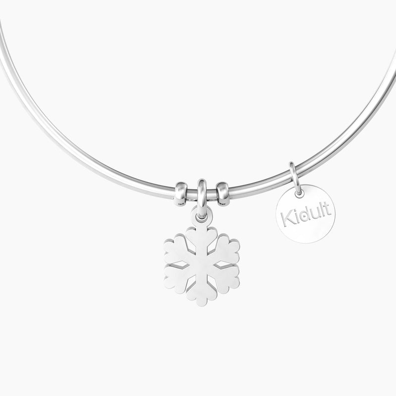 Bracciale rigido con ciondolo fiocco di neve FIOCCO DI NEVE | PERFEZIONE - Gioielleria Fondente