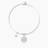 Bracciale rigido con ciondolo fiocco di neve FIOCCO DI NEVE | PERFEZIONE - Gioielleria Fondente